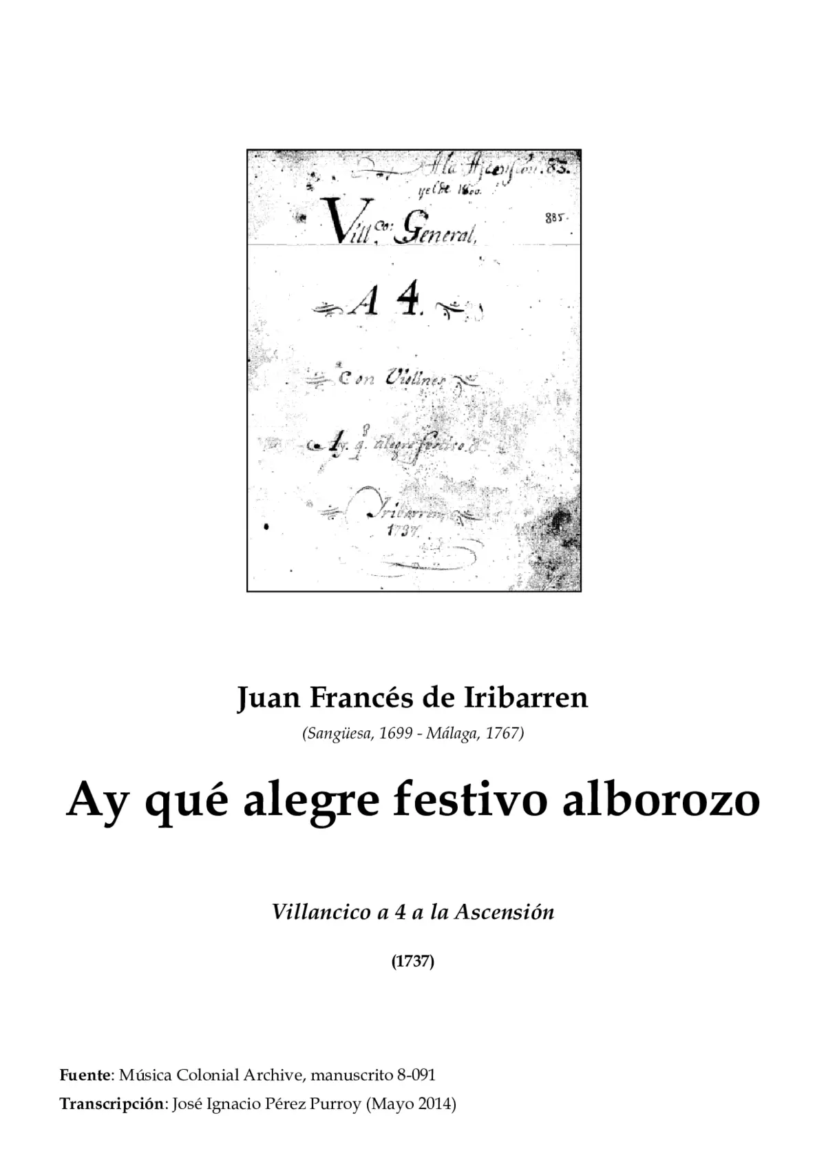 Ay, qué alegre festivo alborozo - Page 1
