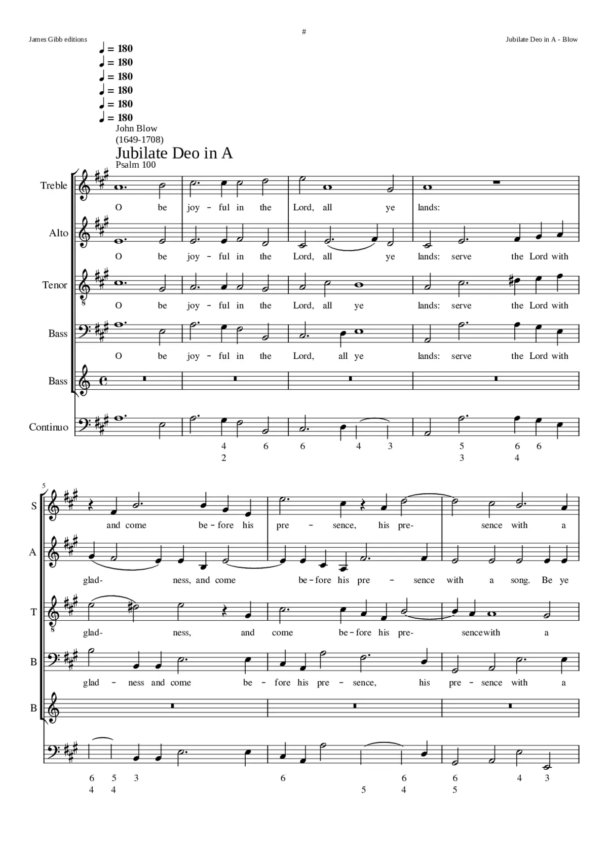 Jubilate Deo in A - Page 1