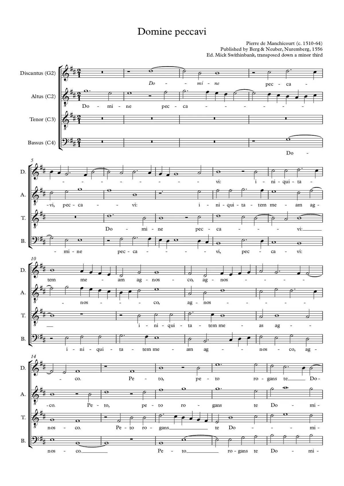 Domine peccavi - Page 1