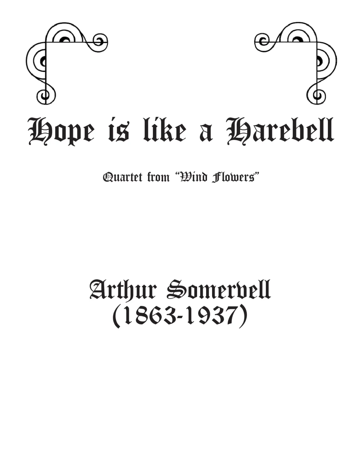 Hope is like a harebell - Page 1