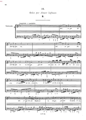 Dolc' è pur d'amor l'affanno, HWV 109b