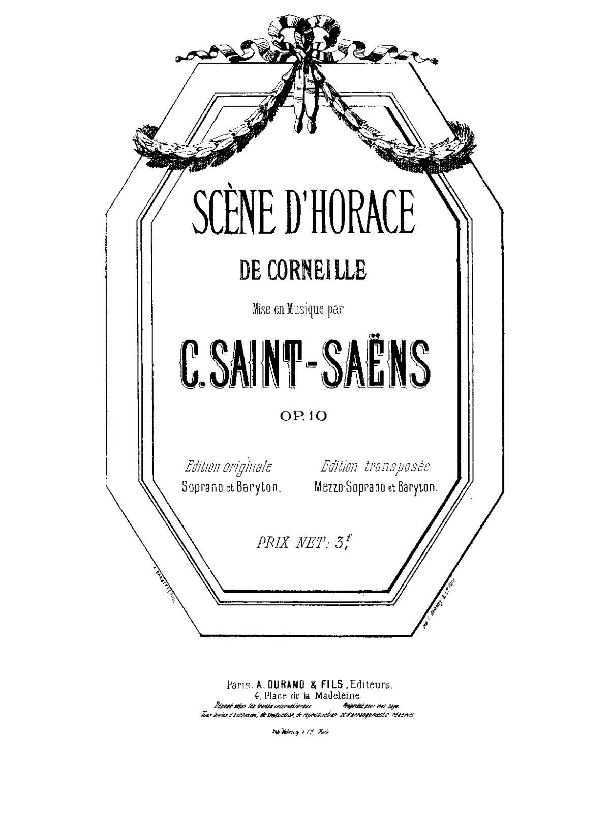 Scène d'Horace - Page 1