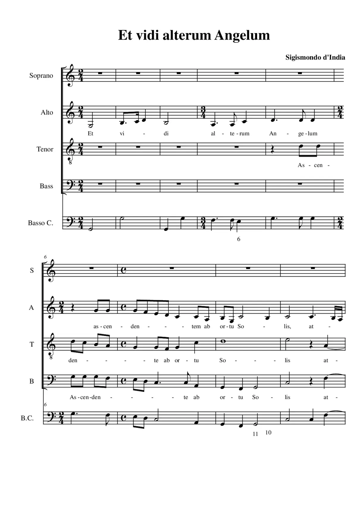 Et vidi alterum Angelum - Page 1