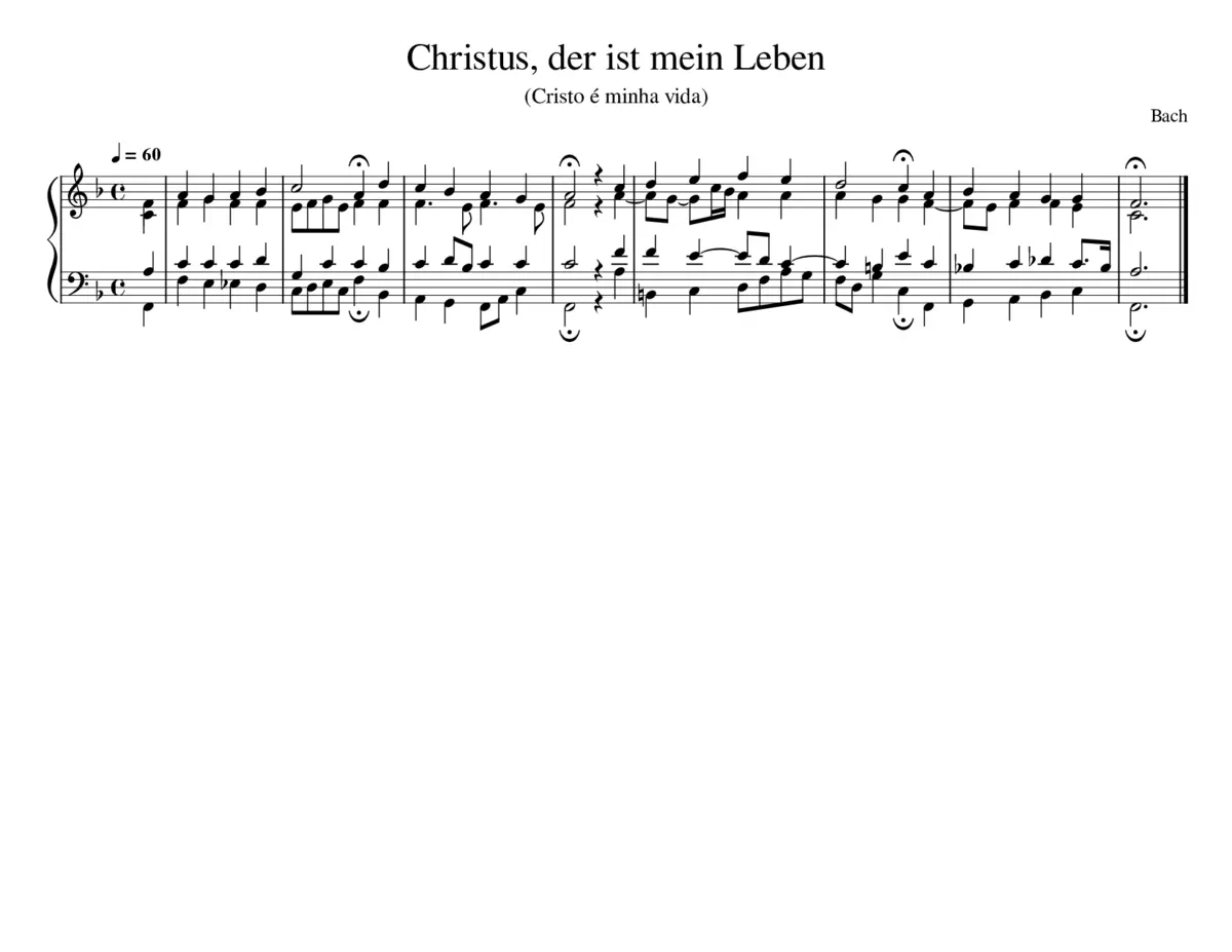 Christus der ist mein Leben - Page 1