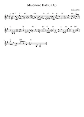 Maidstone Hall (in G)