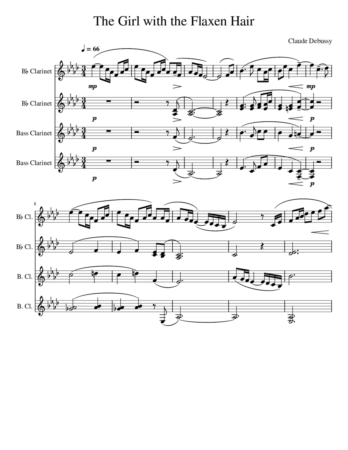 La fille aux cheveux de lin - Page 1