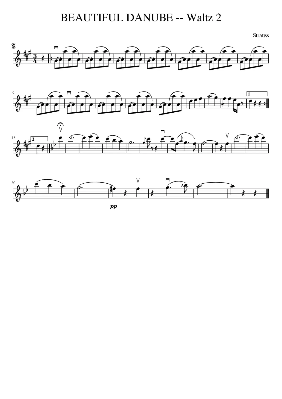 An der schönen blauen Donau Op.314 - Page 1