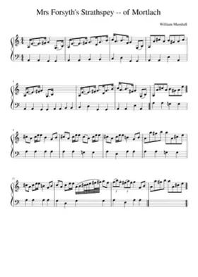 Mrs Forsyth's Strathspey -- of Mortlach