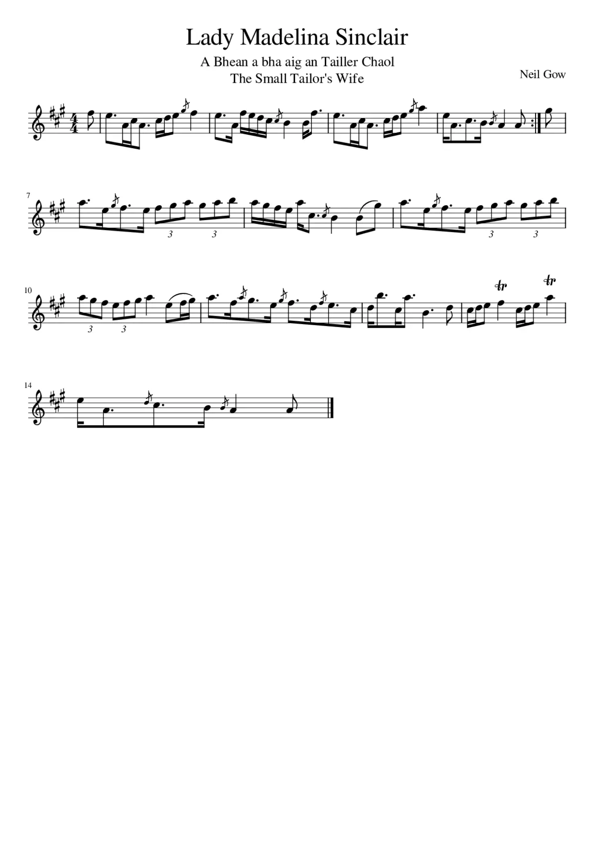 Lady Madelina Sinclair - Page 1