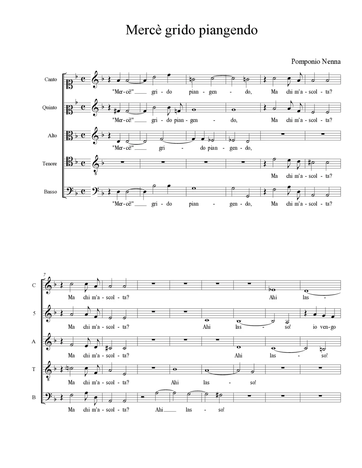 Mercè grido piangendo - Page 1