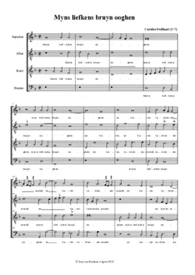 Myns liefkens bruyn ooghen