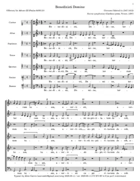 Benedixisti Domine a 7