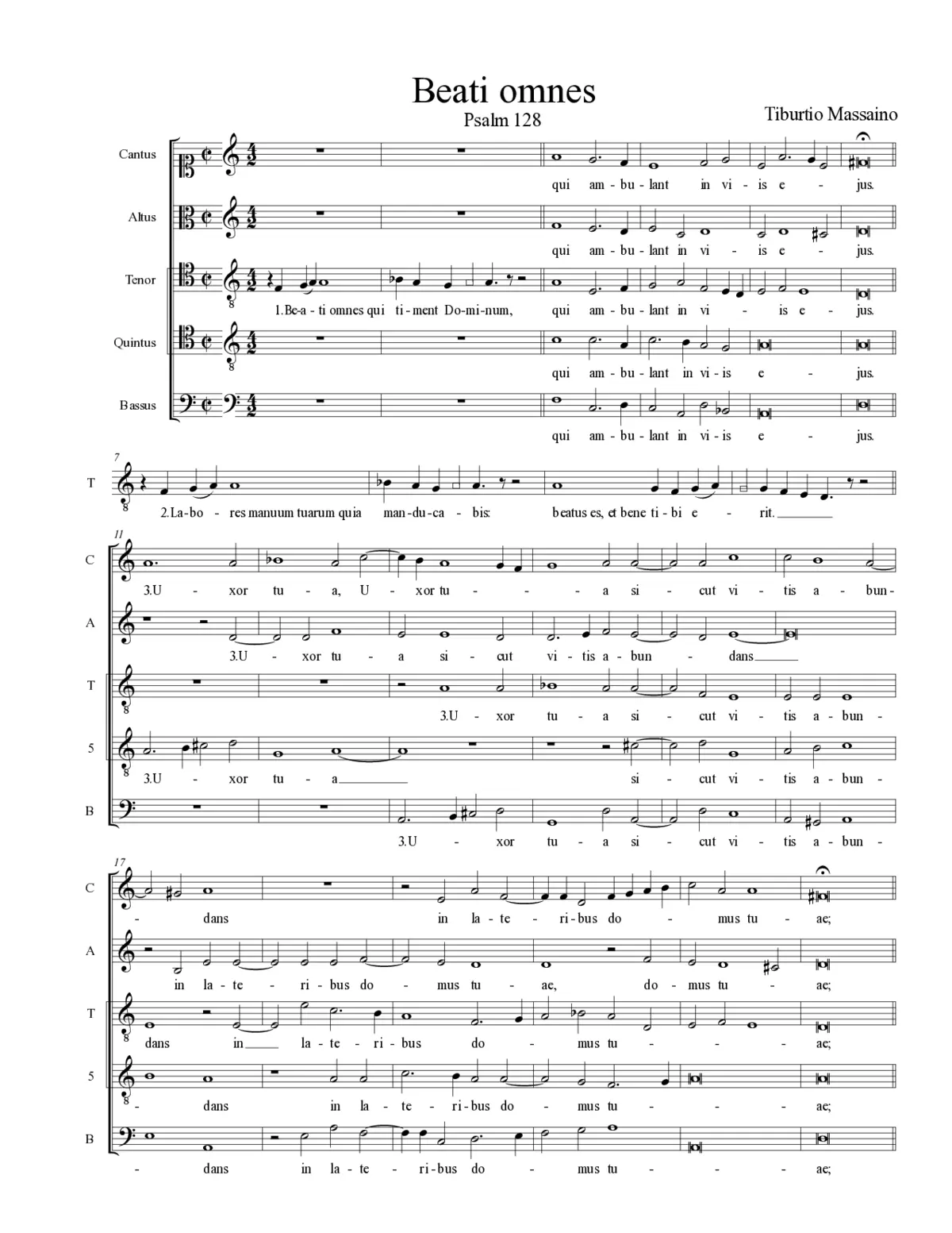 Beati omnes - Page 1