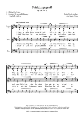 Frühlingsgruß, Op. 19a, No. 5