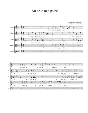 Amor io non potrei