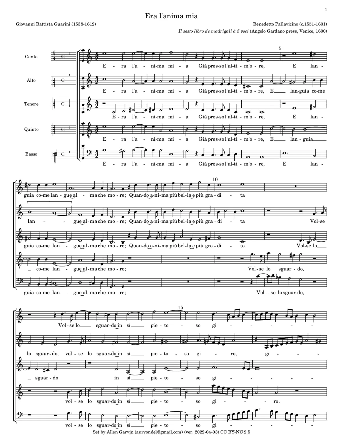 Era l'anima mia - Page 1