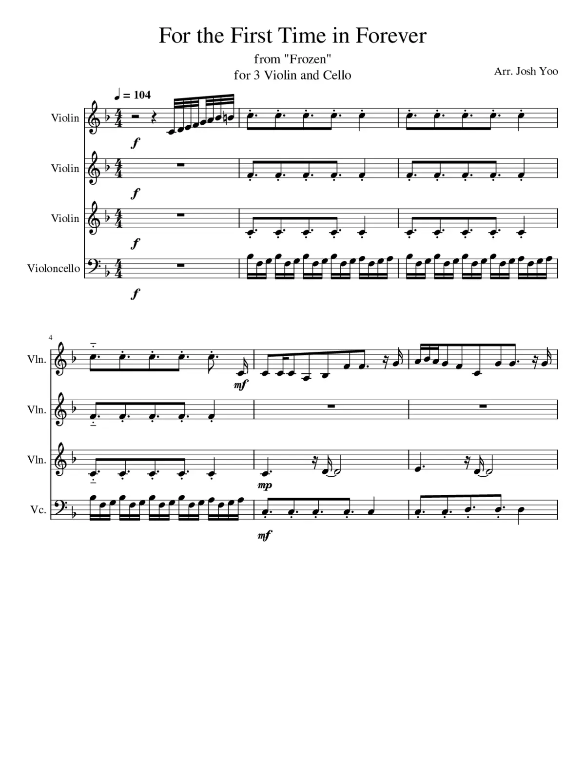 frozen - for the first time in forever - Page 1