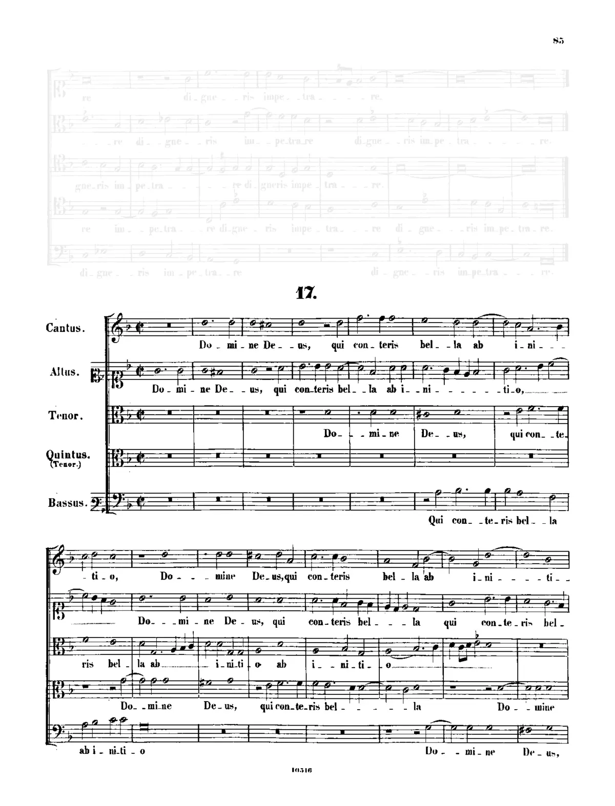 Domine Deus qui conteris bella - Page 1