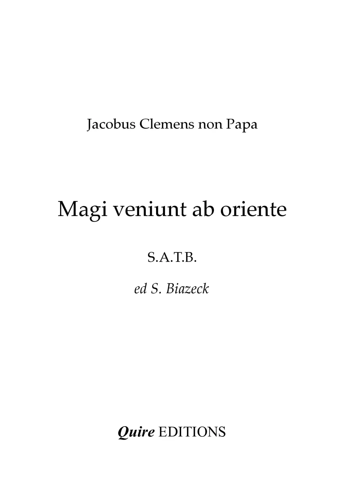 Magi veniunt ab oriente - Page 1