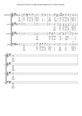 Hosanna to the prince of light