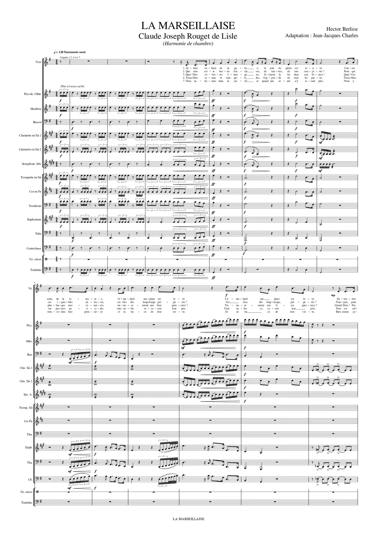 La Marseillaise - Page 1