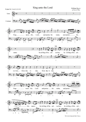 Sing unto the Lord