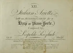 12 Italian arietts, Op.31