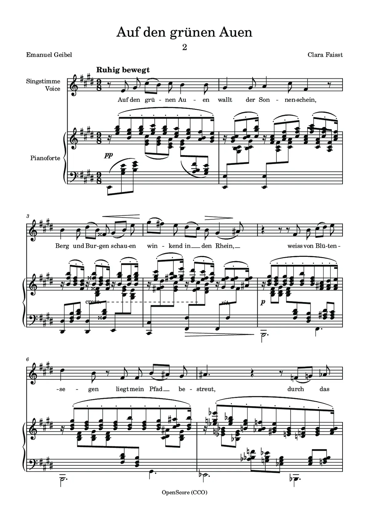 Auf den grünen Auen - Page 1