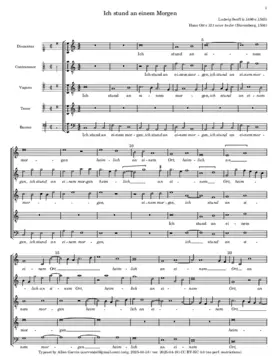 Ich stund an einem Morgen a 5