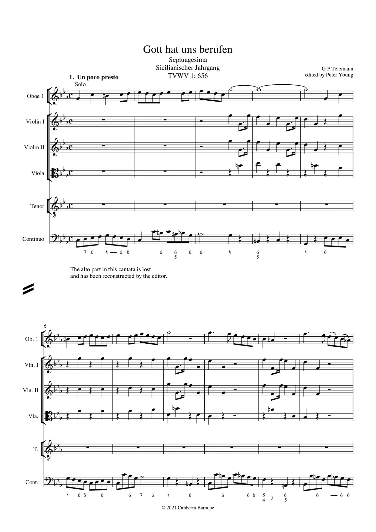 Gott hat uns berufen - Page 1