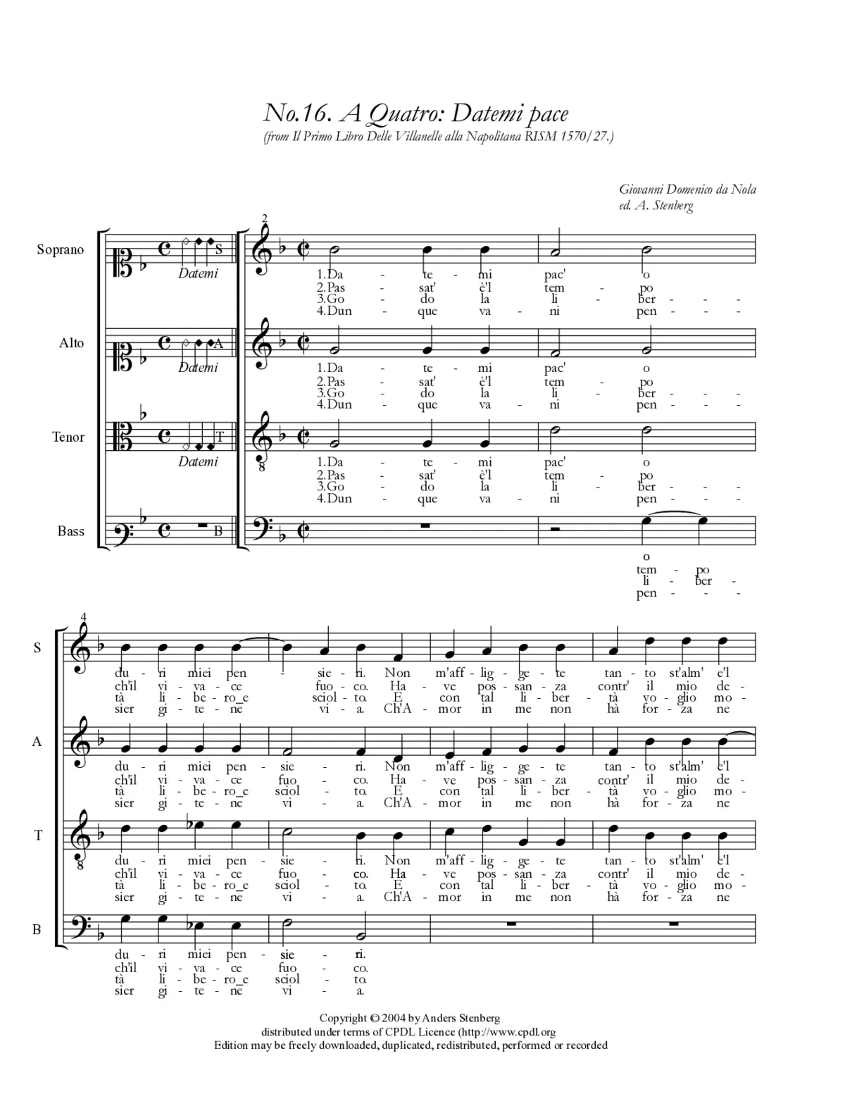 Datemi pace - Page 1