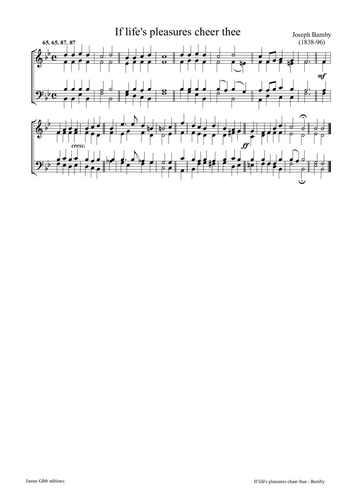 If life's pleasures cheer thee - Page 1