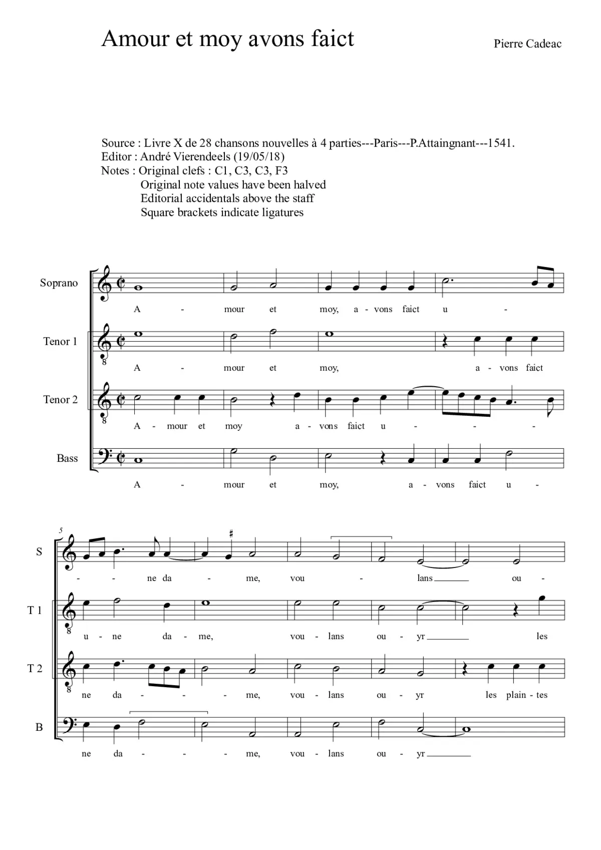 Amour et moy - Page 1