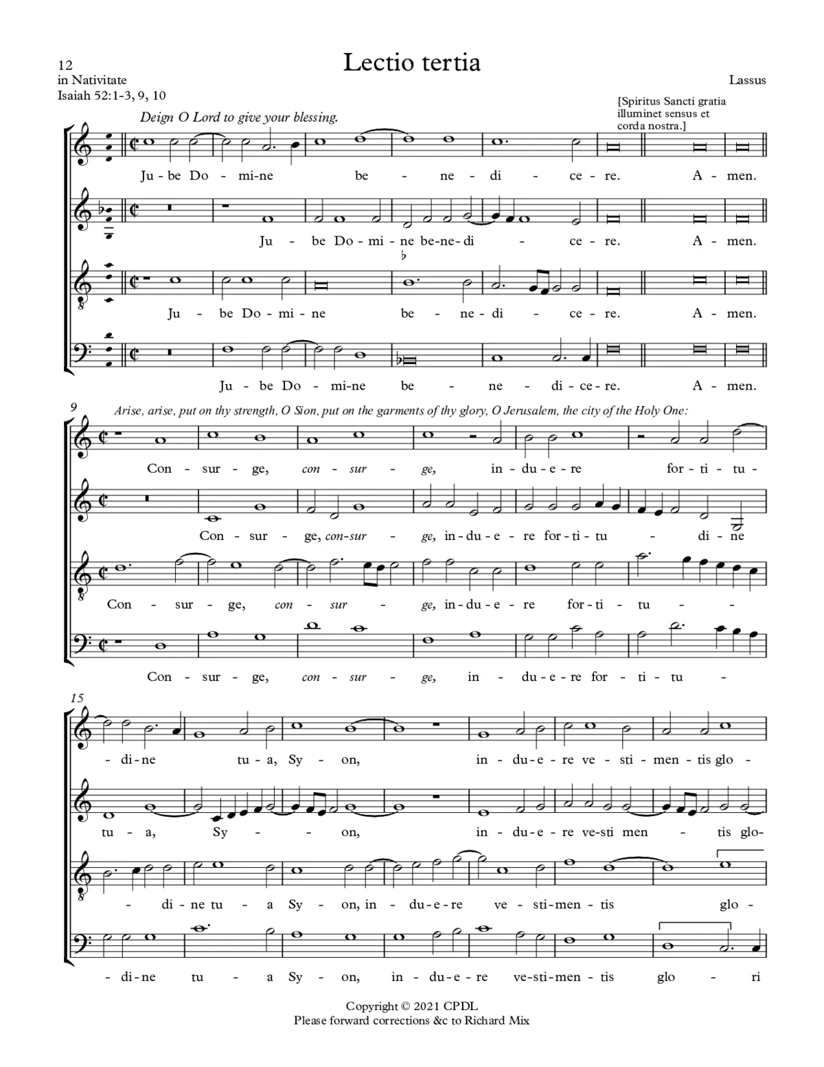 Consurge induere fortitudine - Page 1