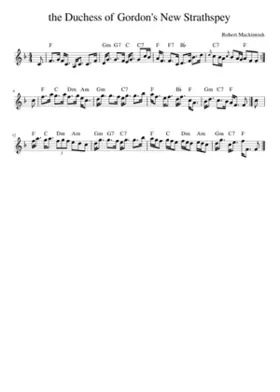 the Duchess of Gordon's New Strathspey