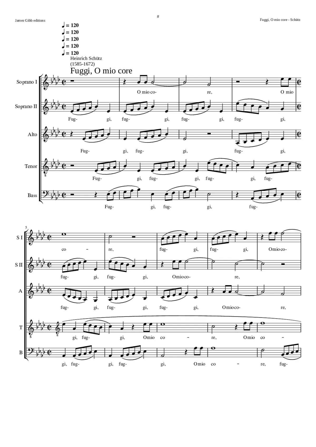 Fuggi o mio core - Page 1