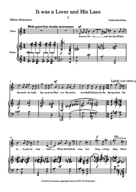 It was a Lover and His Lass