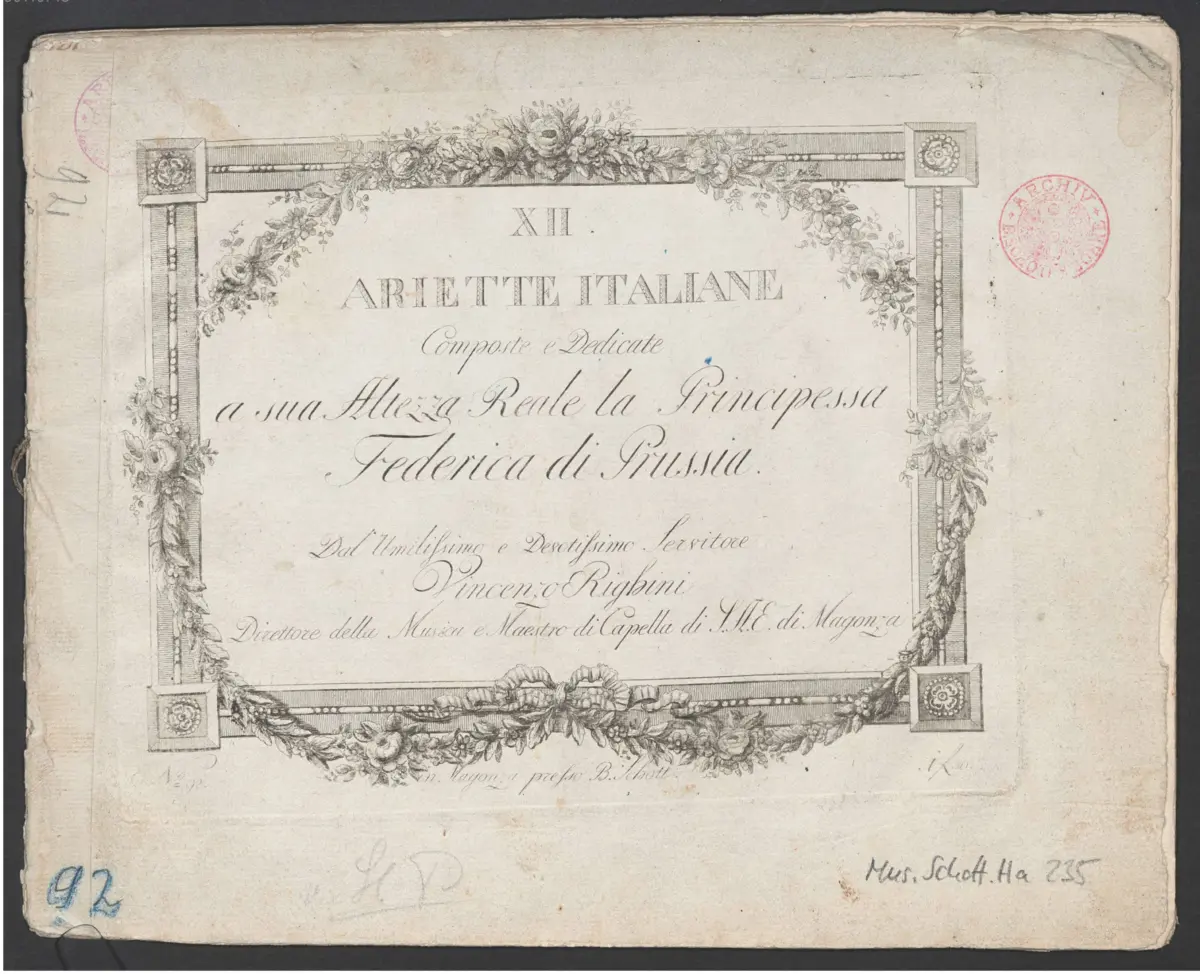 12 Ariette italiane - Page 1