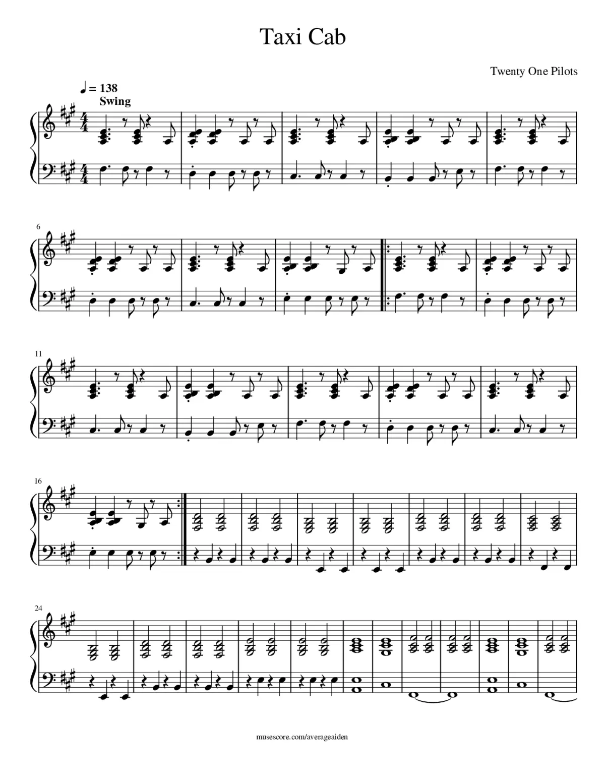 Taxi Cab - Page 1