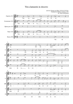 Vox clamantis in deserto