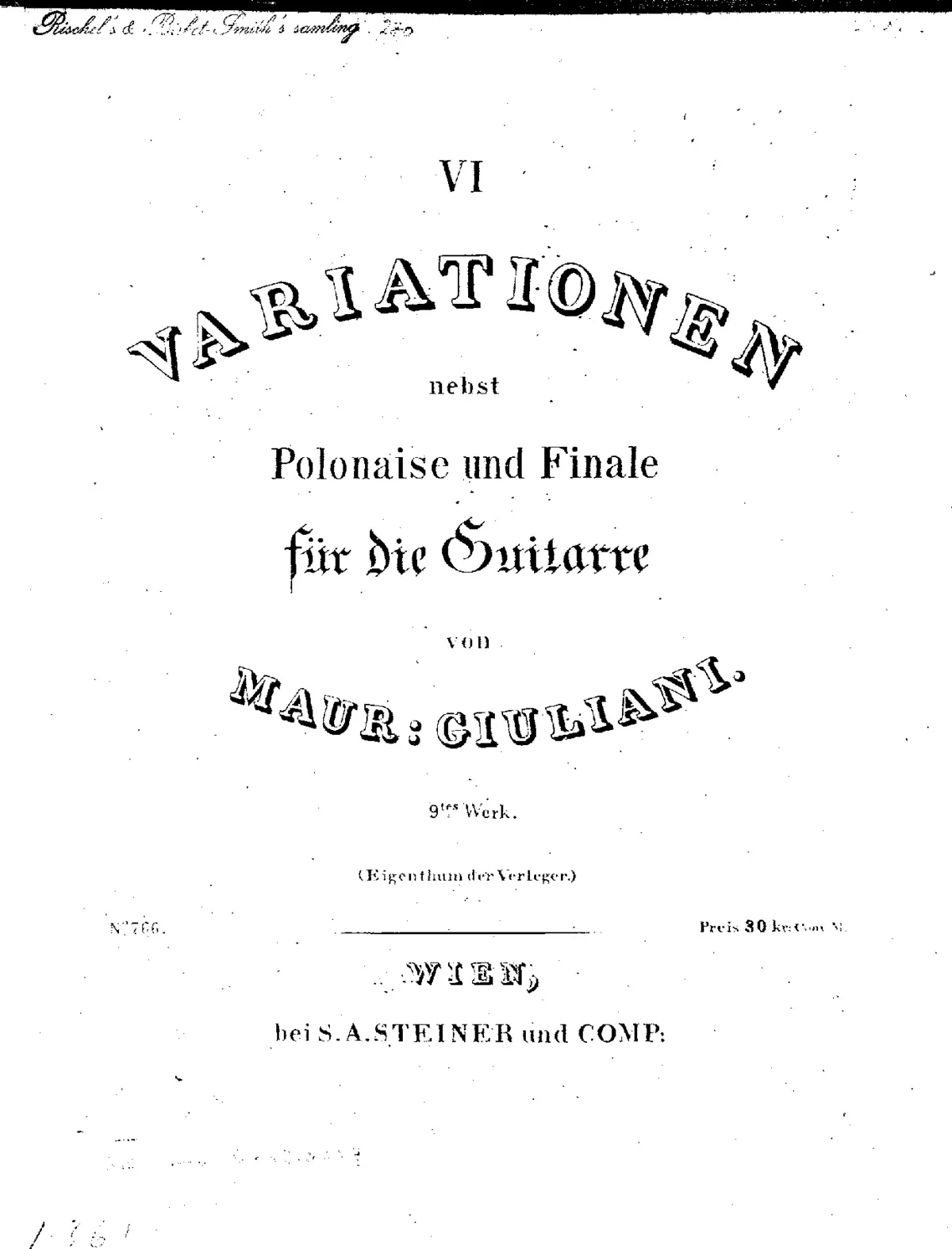 6 Variations, Op.9 - Page 1