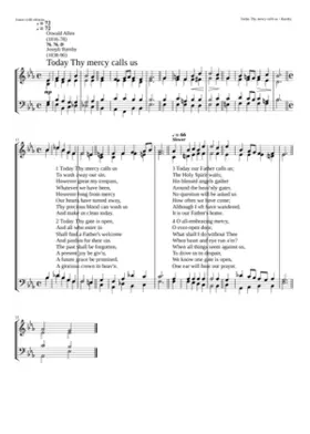 Today Thy mercy calls us