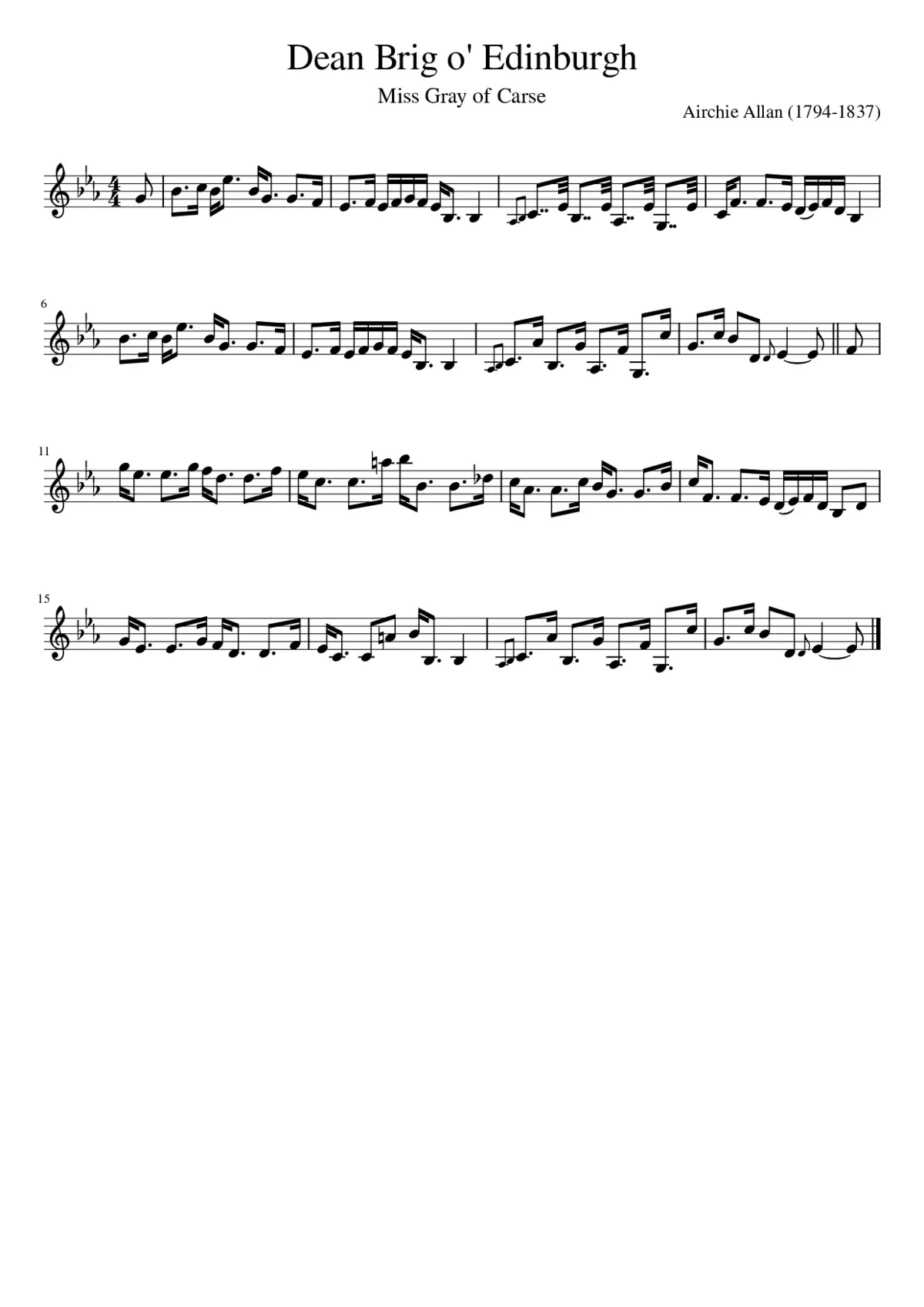 Dean Brig o' Edinburgh - Page 1