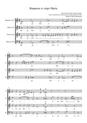 Rogamus te virgo Maria