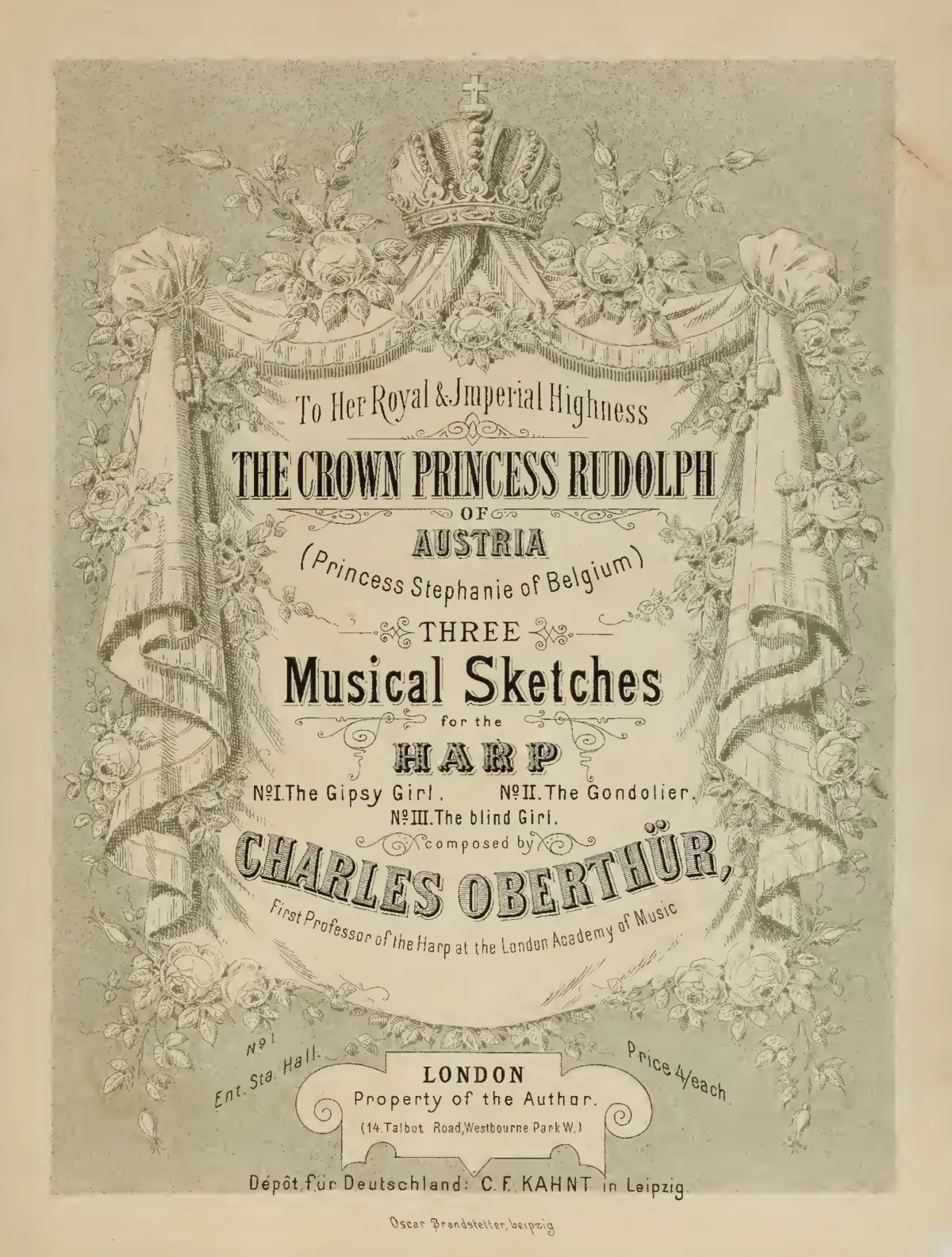 3 Musical Sketches for the Harp - Page 1