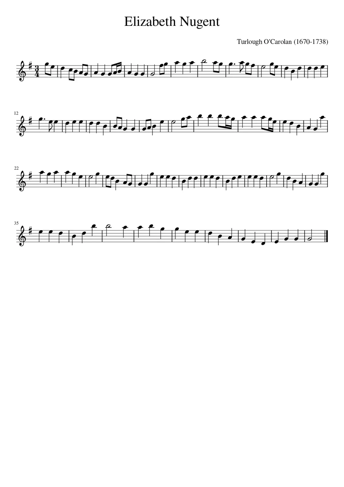 Elizabeth Nugent - Page 1