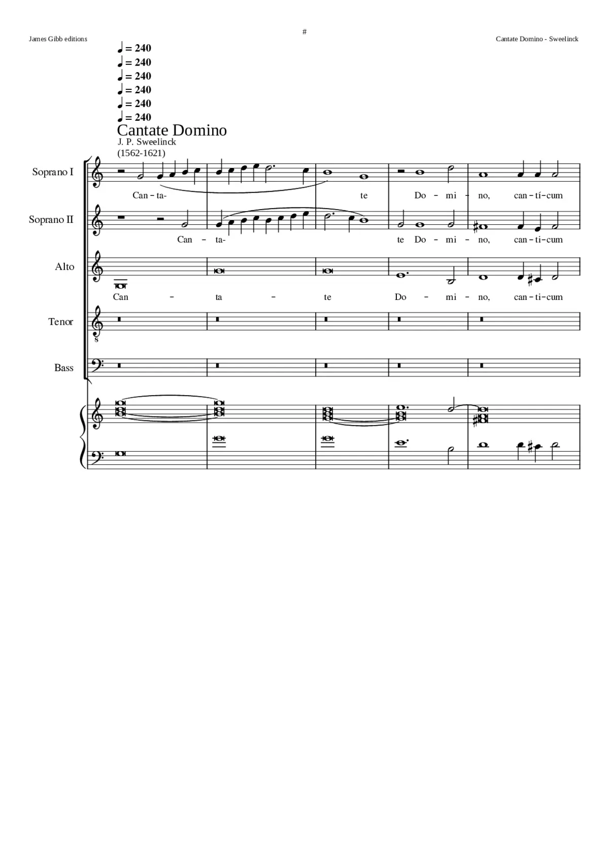 Cantate Domino - Page 1