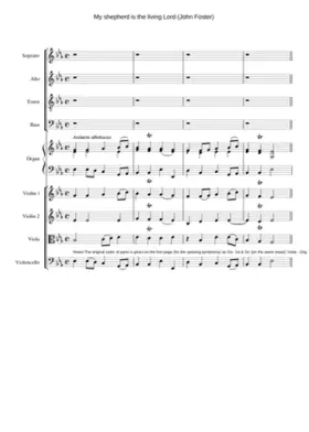 My shepherd is the living Lord