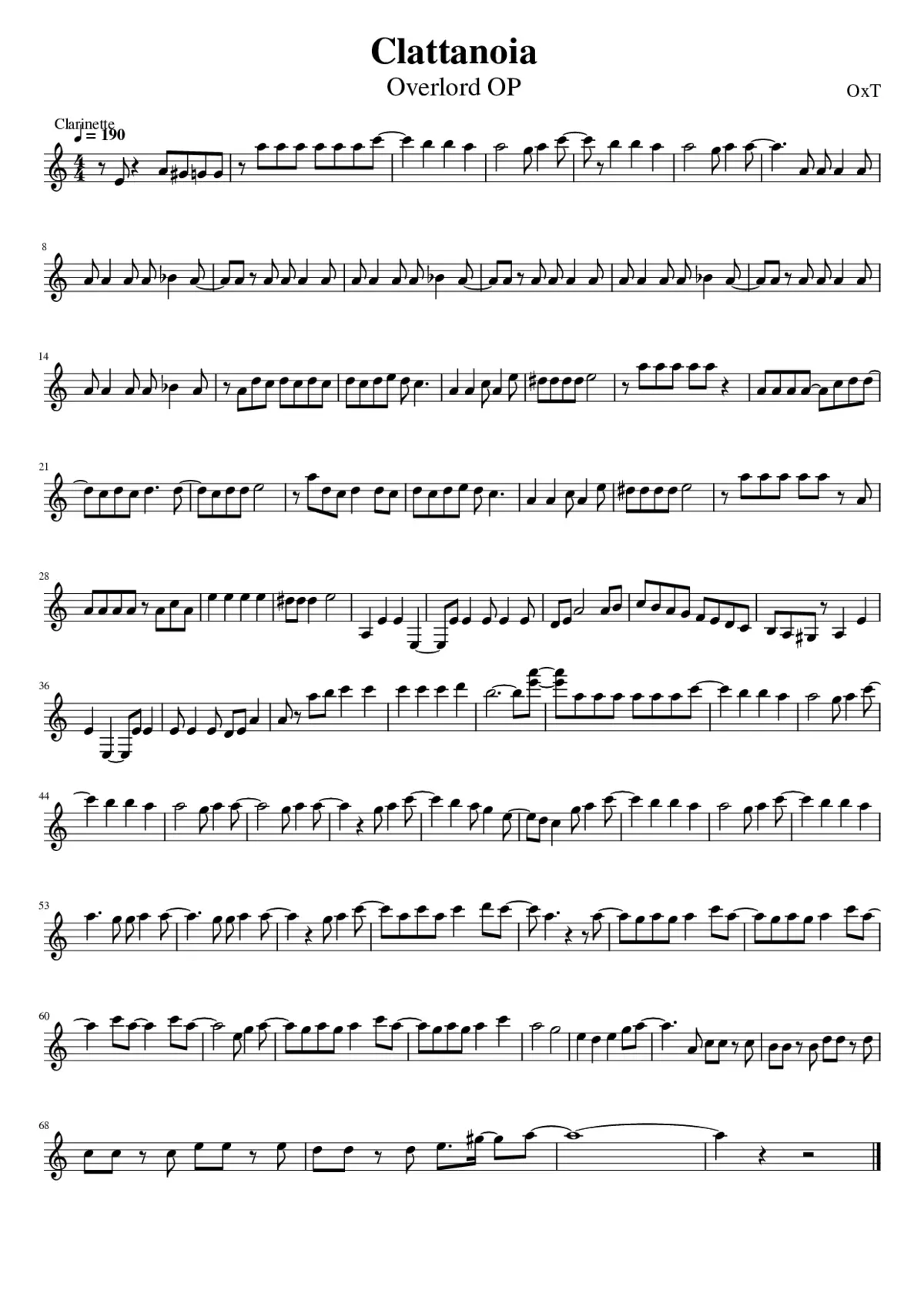 Clattanoia Overlord - Page 1