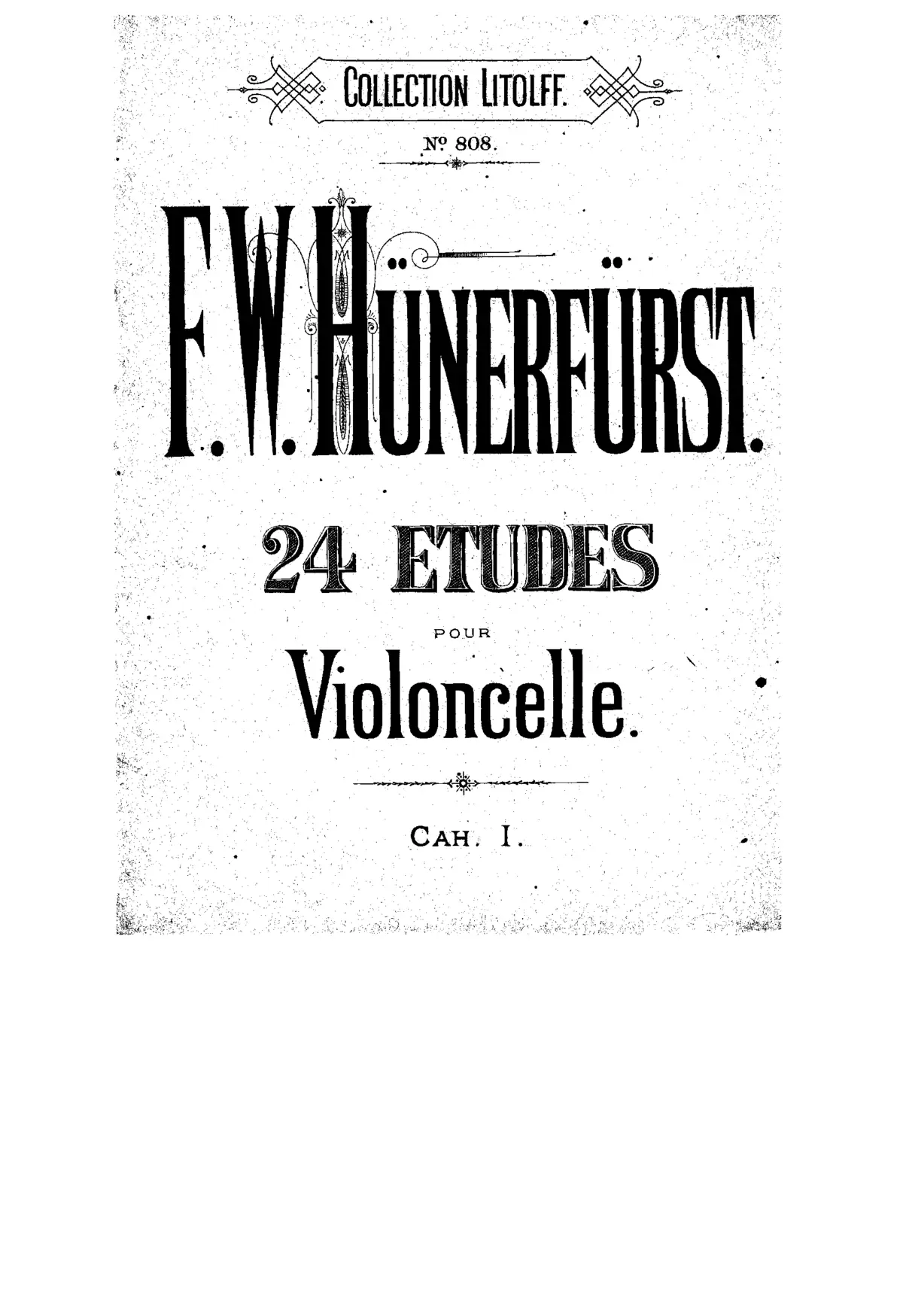24 Etudes for Cello - Page 1